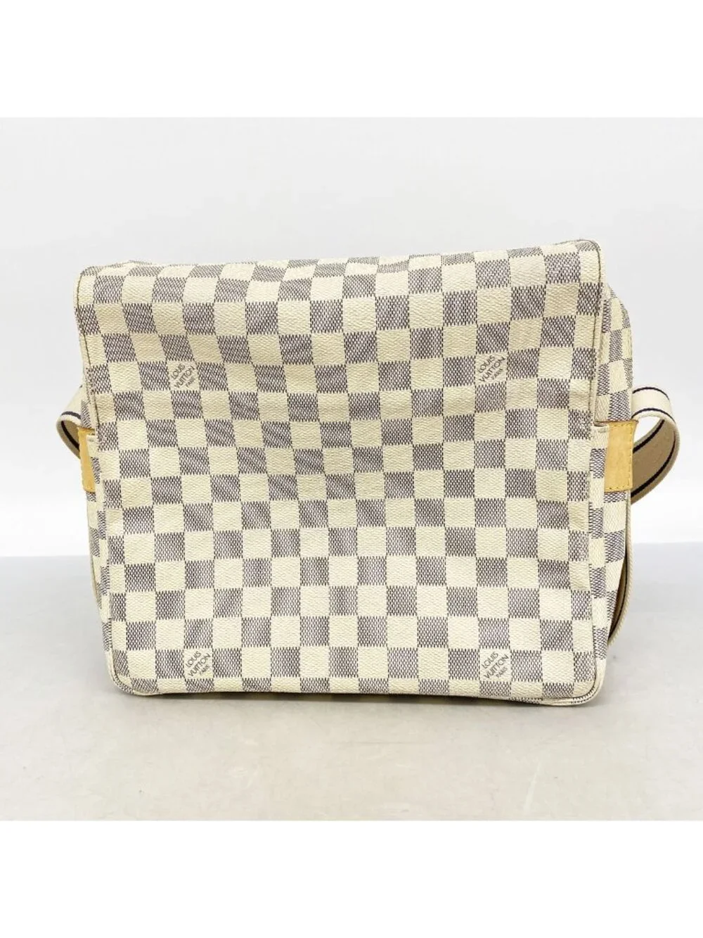 Louis Vuitton Shoulder Bag Damier Azur Naviglio White